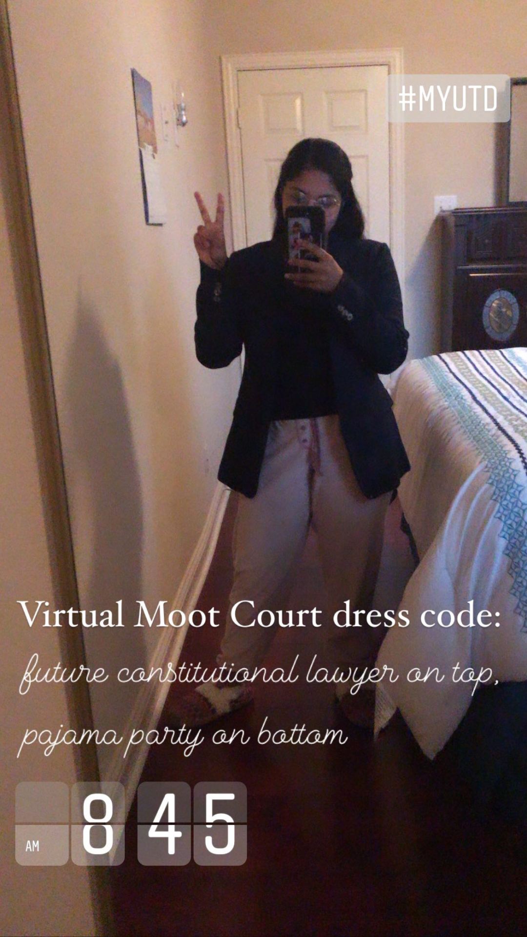 Virtual Moot Court outfit.